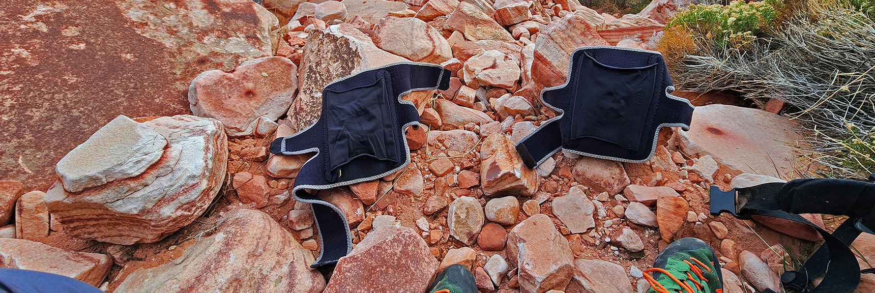 Knee Braces Add Stability, Pad Knees on Rocks, Absorb Shock. | Grand Staircase | Calico Basin, Nevada