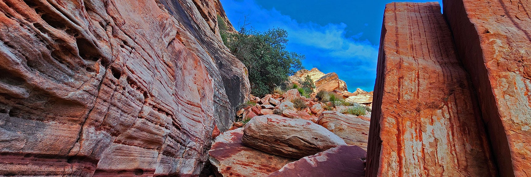 You'll Pull Yourself Up Over a Few High Boulders, Emerging from Cliff Line | Grand Staircase | Calico Basin, Nevada