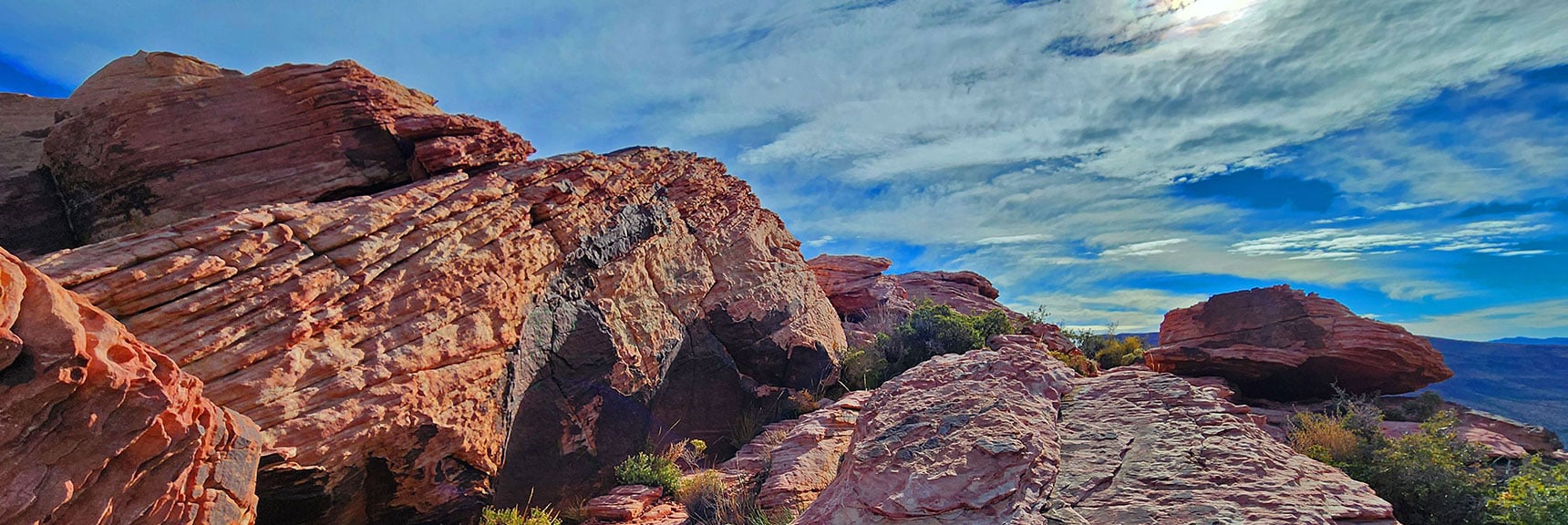 Turning Left to Ascend to the Summit Line | Grand Staircase | Calico Basin, Nevada