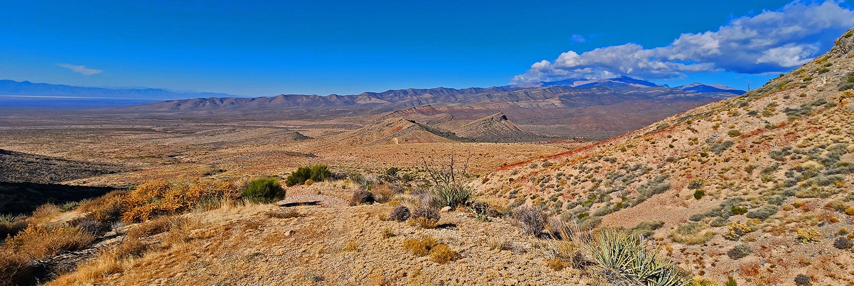 View Northwest from Upper End of Chute Canyon Road | Landmark Bluff Summit | Lovell Canyon, Nevada