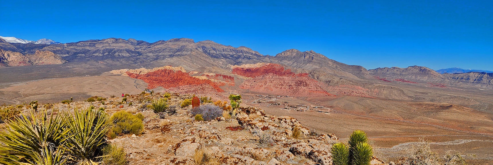 3 Basin View from the South on Blue Diamond Hill | 3 Basin Circuit | Calico Basin, Brownstone Basin, Red Rock Canyon, Nevada