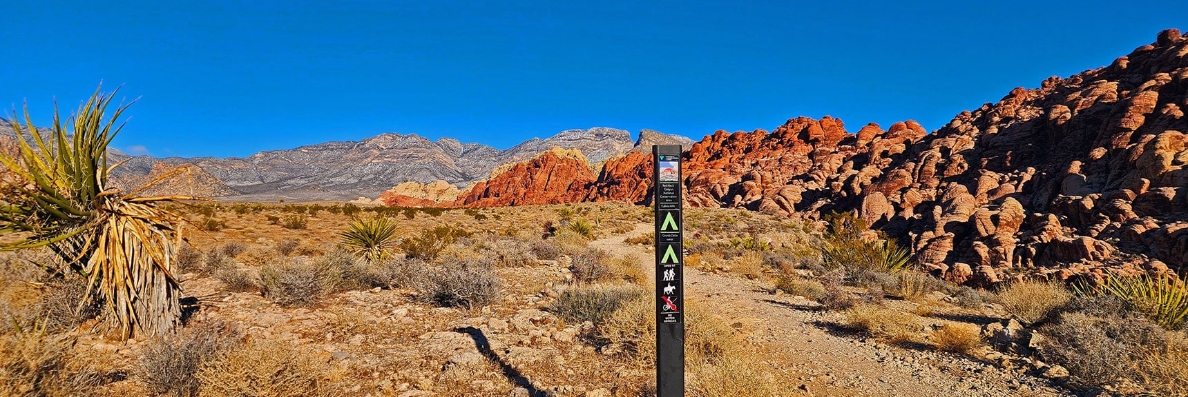 Top of Ridge, Connect with the Grand Circle Loop Trail | 3 Basin Circuit | Calico Basin, Brownstone Basin, Red Rock Canyon, Nevada