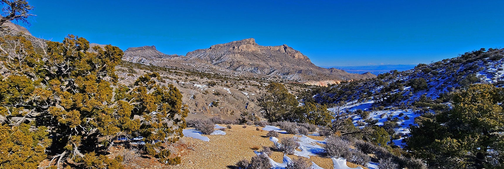 Looking Ahead from Saddle to Damsel Peak & Brownstone Basin! | 3 Basin Circuit | Calico Basin, Brownstone Basin, Red Rock Canyon, Nevada