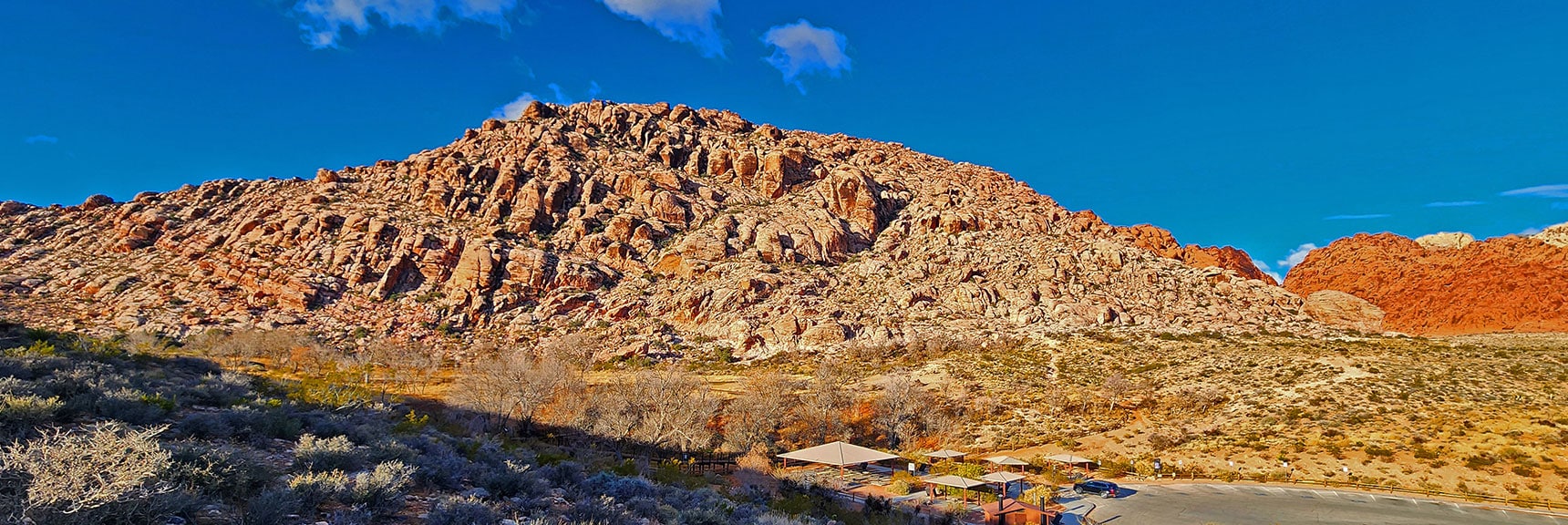 You're Going to Skirt the Calico Hills East Side Toward the Red Hills Ahead | Lower Calico Hills Loop | Calico Basin & Red Rock Canyon, Nevada