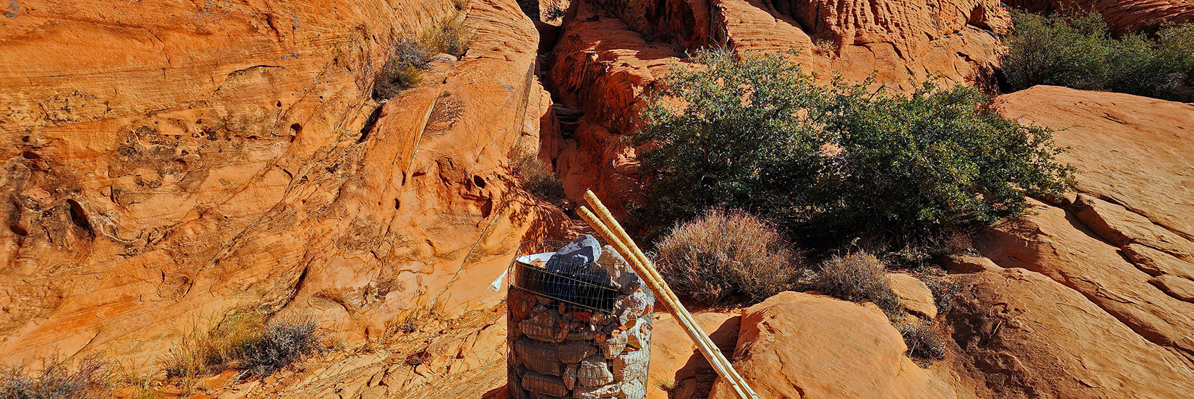 Watch for Point Where Grand Circle Trail Ascends Higher Along Calico Hills Base | Lower Calico Hills Loop | Calico Basin & Red Rock Canyon, Nevada