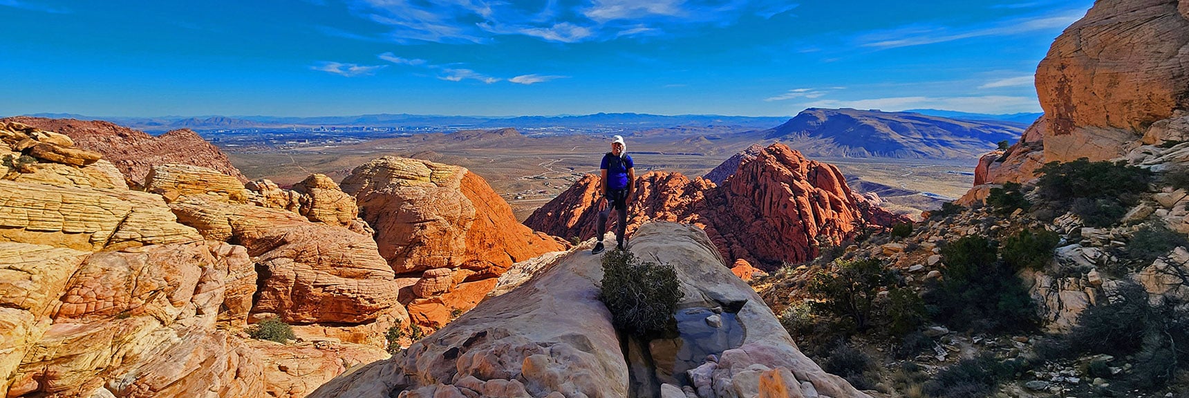 Rare Picture of Me Standing on the Viewpoint | Upper Calico Hills Loop | Calico Basin and Red Rock Canyon, Nevada