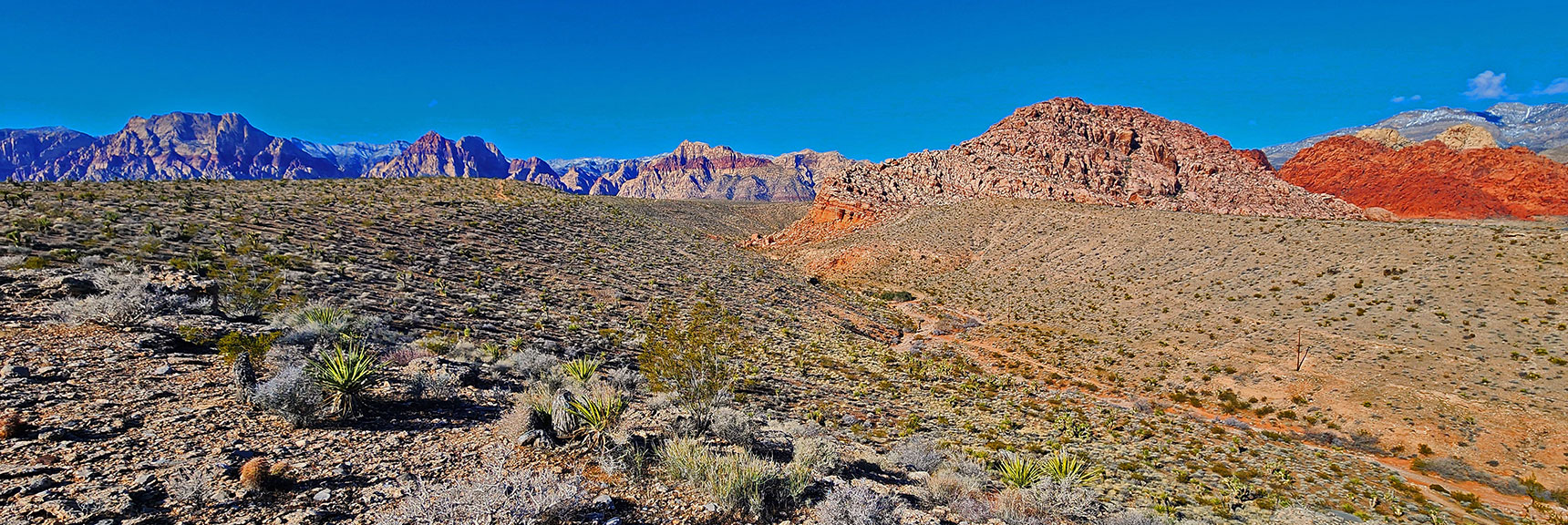 Freeway Trail View of Southeast Edge of Lower Calico Hills | Calico Basin Daily Workout Trails | Calico Basin, Nevada
