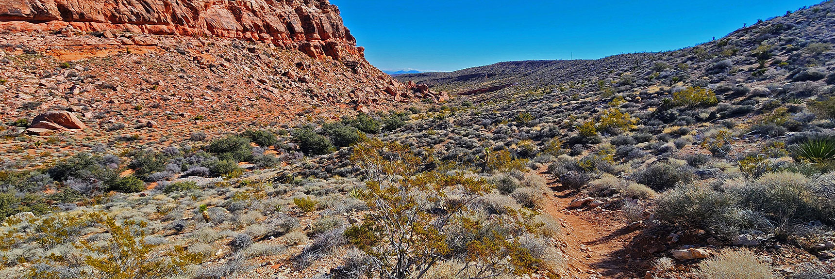 You'll Skirt the Beautiful Southern Base of the Calico Hills. Many Massive Sand Stone Formations | Calico Basin Daily Workout Trails | Calico Basin, Nevada