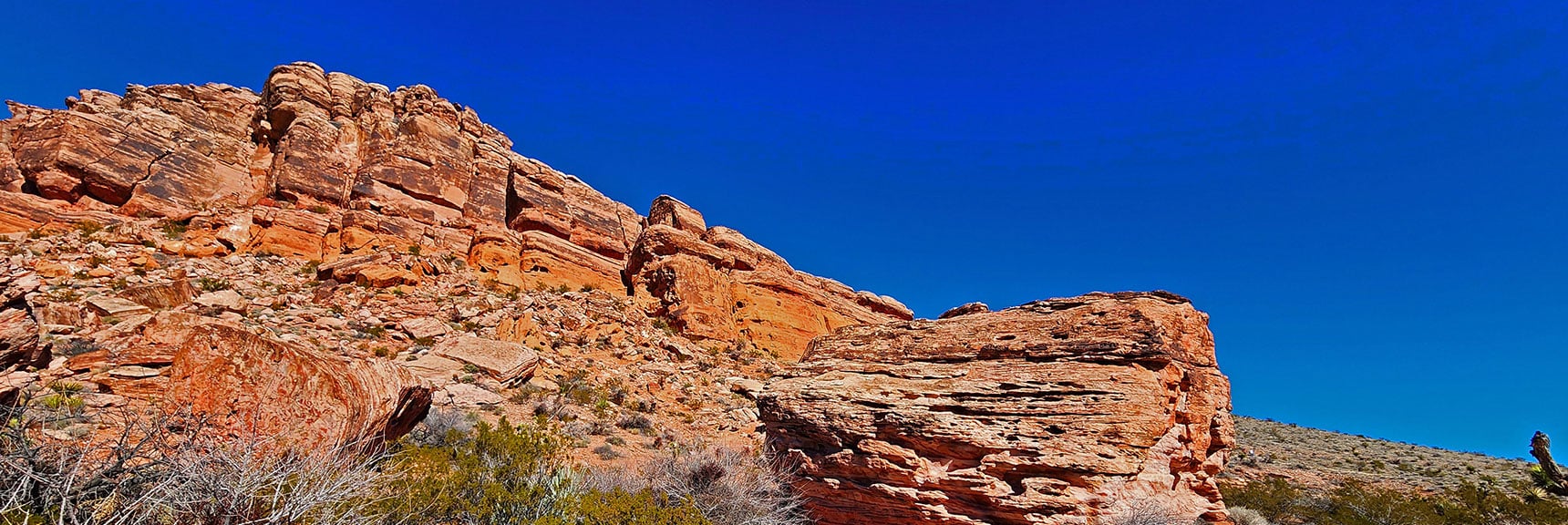 Massive Calico Hills Southern Cliff Face | Calico Basin Daily Workout Trails | Calico Basin, Nevada
