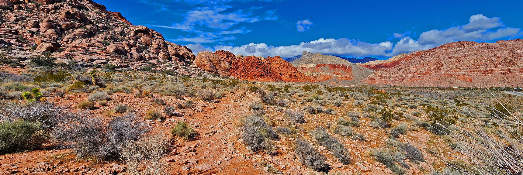 The Calico Basin Trail Skirts the Eastern Base of the Lower Calico Hills. | Calico Basin Daily Workout Trails | Calico Basin, Nevada