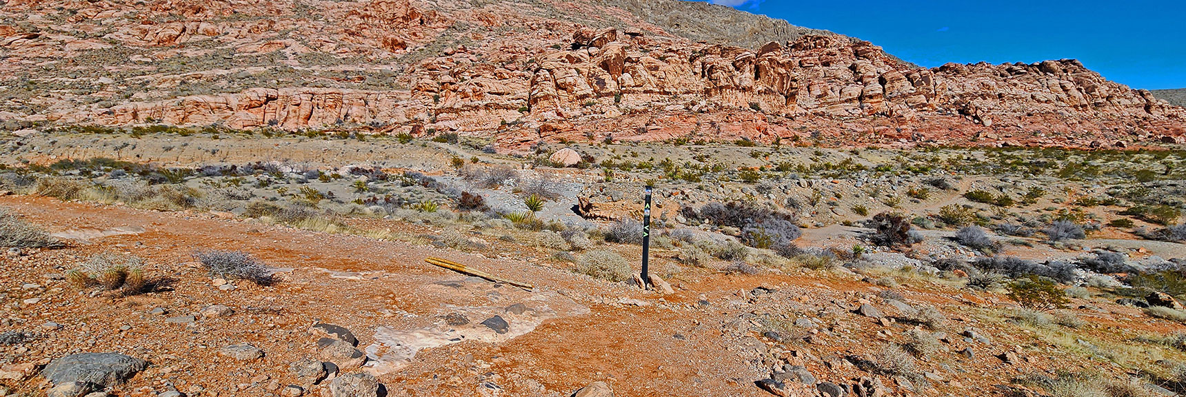 Leave Kraft Mt. Loop at Southeast Base of Mountain, Cross Gateway Canyon, Continue East | Calico Basin Daily Workout Trails | Calico Basin, Nevada