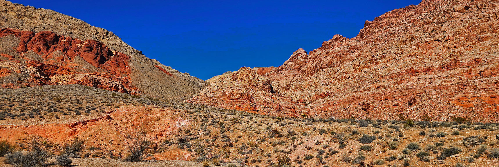 Begin by Heading Up Hell Hill Through Pink Goblin Pass on Kraft Mt. Loop | Pink Goblin Loop | Calico Basin, Nevada