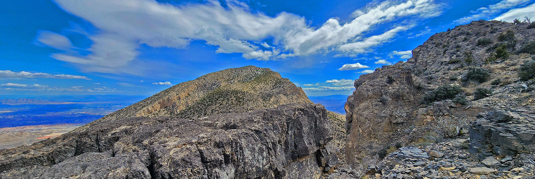 Damsel Peak from Gateway Peak Summit Just North | Damsel Peak Loop | Gateway Peak | Brownstone Basin, Nevada