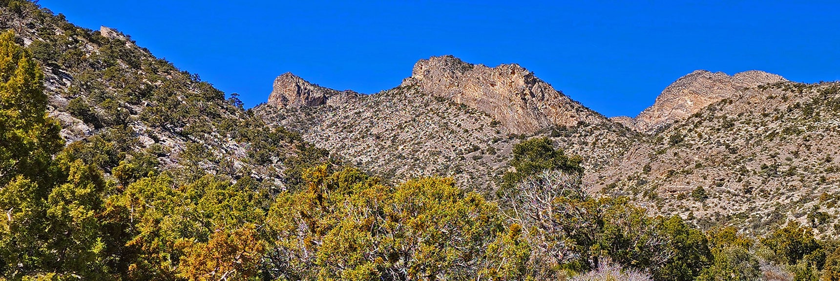Gateway Peak Has Two Vertical Summits and a Saddle Between | Damsel Peak Loop | Gateway Peak | Brownstone Basin, Nevada
