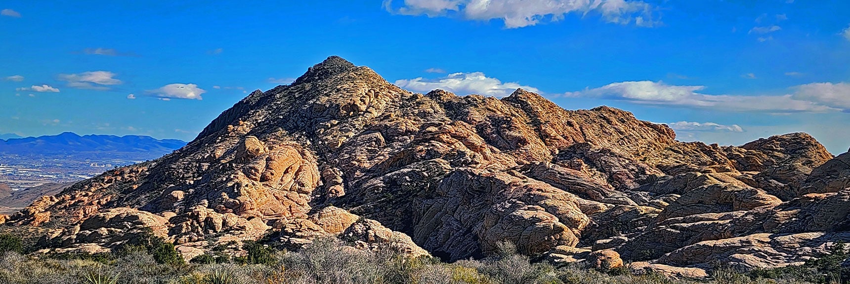 Larger View of Gray Cap Peak (left) and Ridgeline (to right). | Damsel Peak Loop | Gateway Peak | Brownstone Basin, Nevada