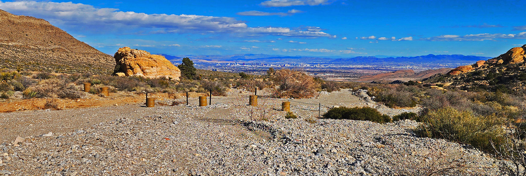 Brownstone Trial Ends, Road Begins at Motor Vehicle Barrier. | Damsel Peak Loop | Gateway Peak | Brownstone Basin, Nevada