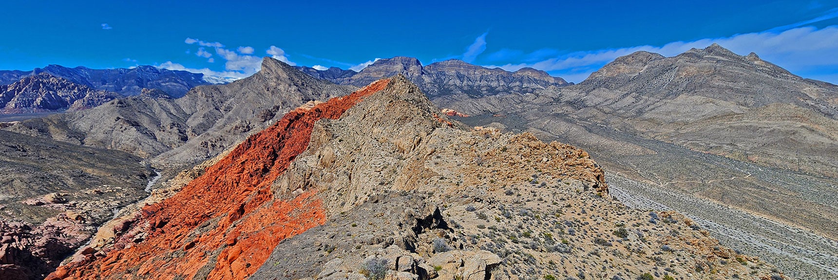 Witness Spectacular Views of Calico Basin, Brownstone Basin and Beyond | Gray Cap Ridge / Brownstone Basin Loop | La Madre Mountains Wilderness, Nevada