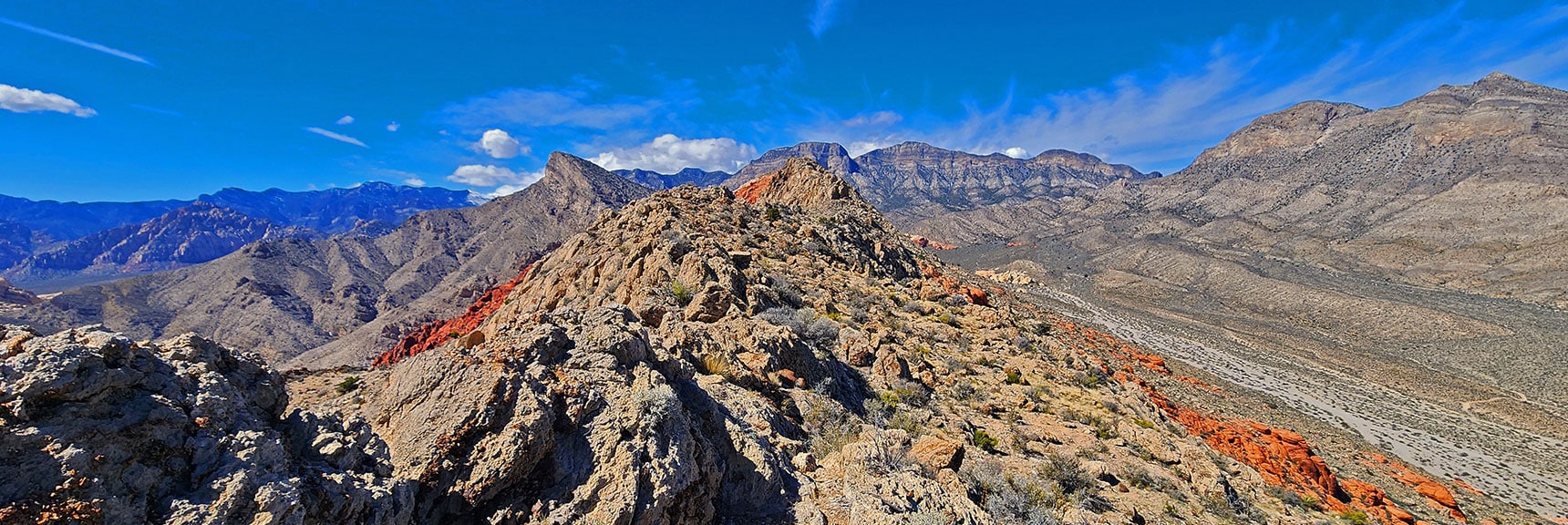 View Ahead. High Points to Easily Weave. Next Openings Only Visible When Close. | Gray Cap Ridge / Brownstone Basin Loop | La Madre Mountains Wilderness, Nevada