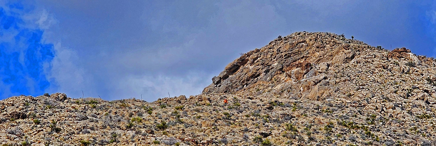Close Up View of Southeast Summit. It's Easier Than it Looks from a Distance. | Gray Cap Ridge Southeast Summit | La Madre Mountains Wilderness, Nevada