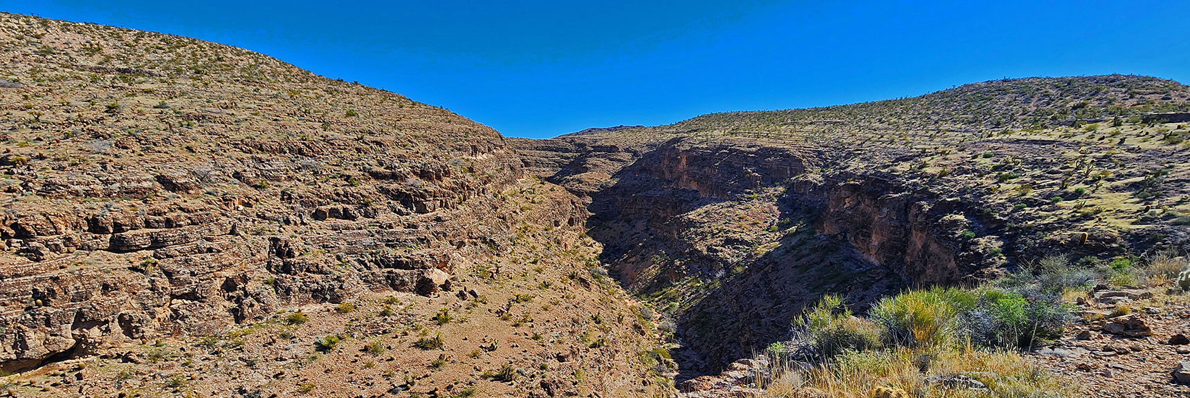 The Canyon Washes Below Look Fairly Easy to Traverse. However, There May Be Some Barriers. | Blue Diamond Hill Southern Ridgelines | Red Rock Canyon, Nevada