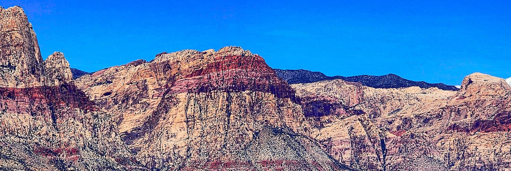 Next Mts. South: Juniper Peak Hiding to Right of Larger Rainbow Mt. | Blue Diamond Hill Southern Ridgelines | Red Rock Canyon, Nevada