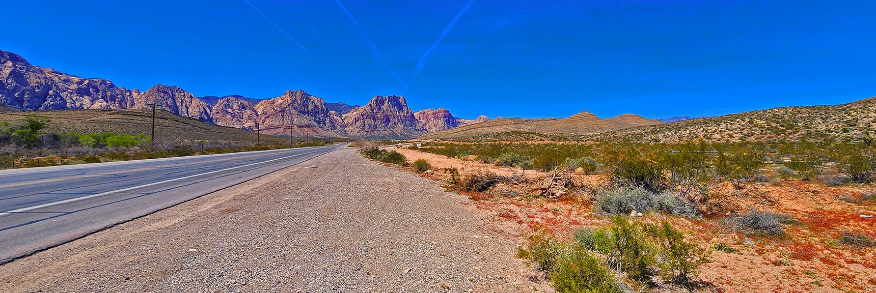 Now on Hwy 159. Short Quarter-Mile Return to Starting Point at Wheeler Spring Camp Parking! | Blue Diamond Hill Southern Ridgelines | Red Rock Canyon, Nevada