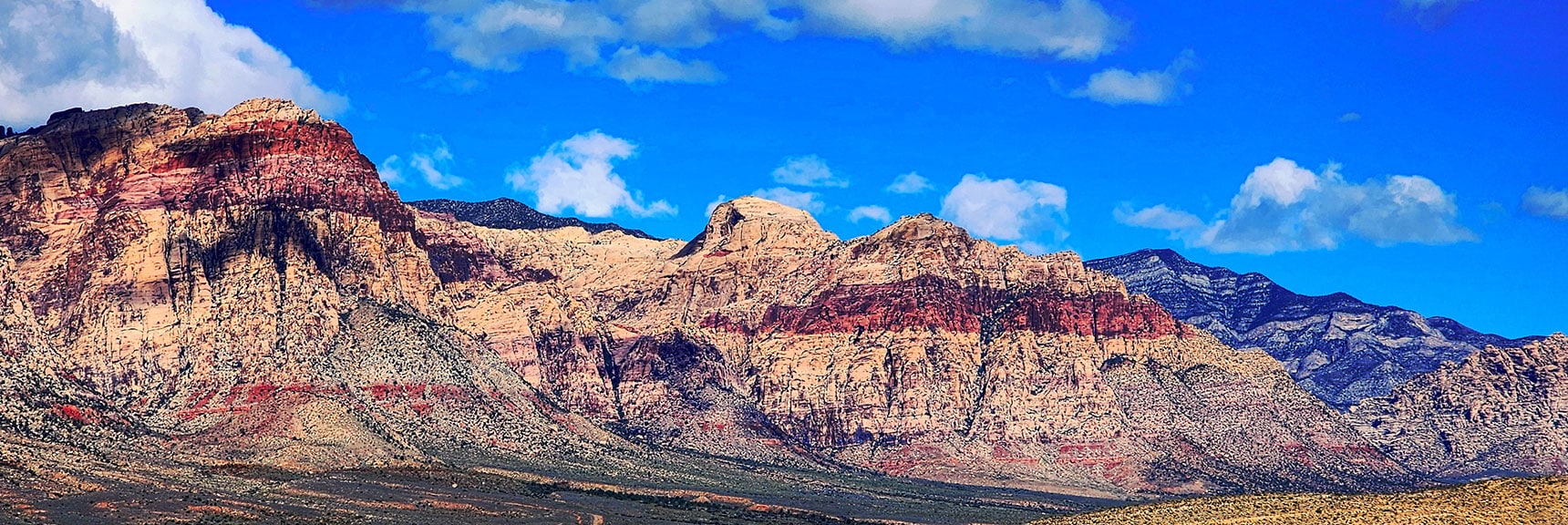 Right to Left: Bridge Mt., Juniper Peak, Rainbow Mountain. | Western High Ridge | Blue Diamond Hill, Nevada